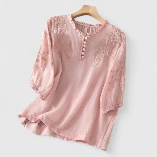 Gathered Ruffled Blouse