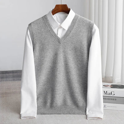 Framed Sleeveless Relaxed Dropped Hemmed Vest