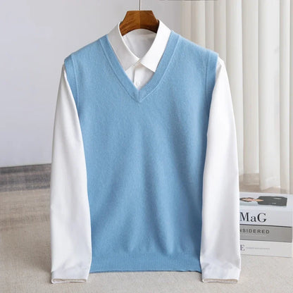 Framed Sleeveless Relaxed Dropped Hemmed Vest