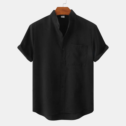 Short Sleeve Banded Pocket Shirts
