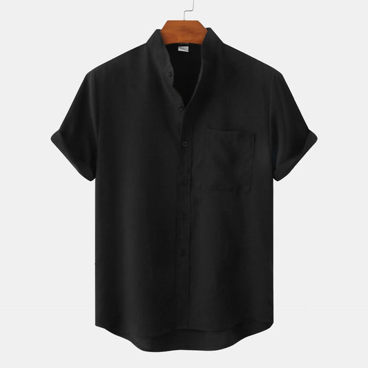 Short Sleeve Banded Pocket Shirts