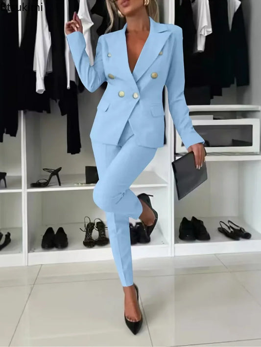 Double Notched Lapel Tapered Set