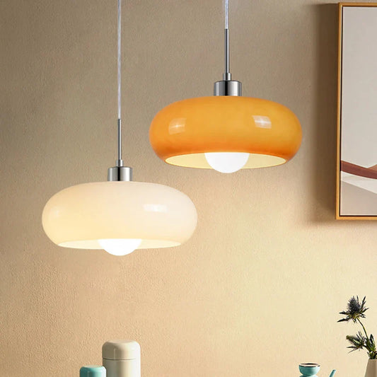 Opalescent Glass Pendant Light