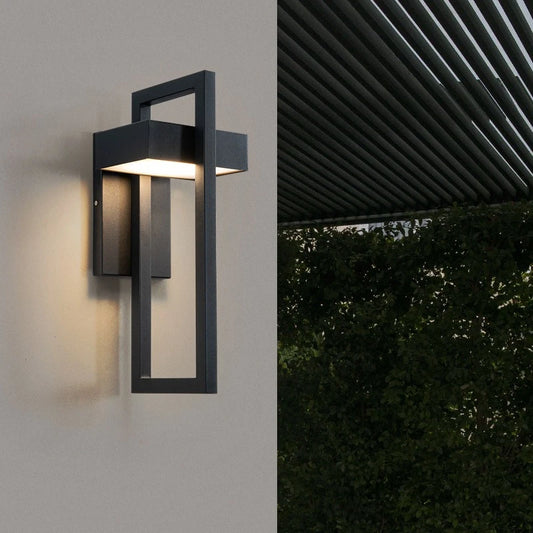 Geometric Outdoor Wall Light Fixture
