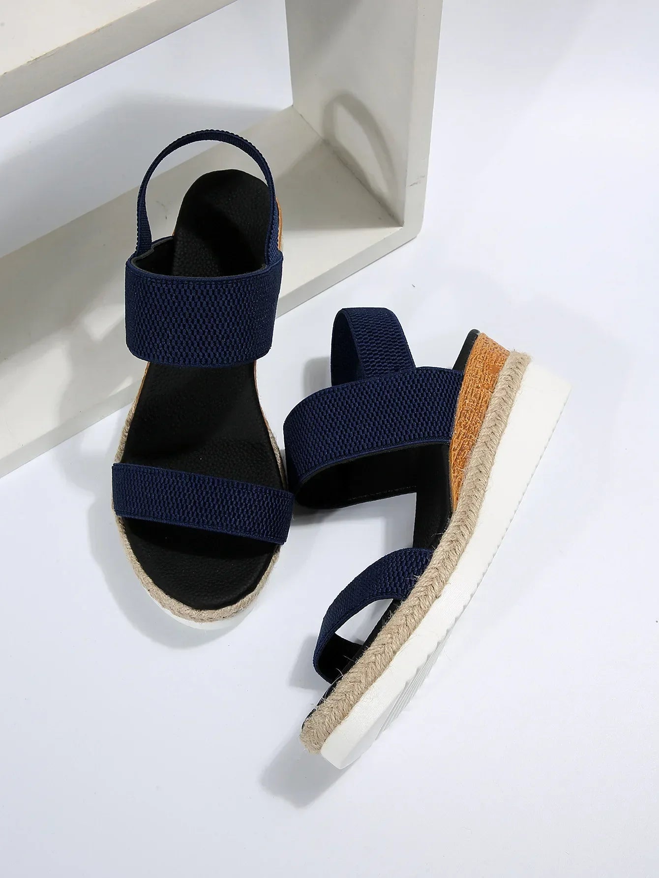 Crisscross Slingback Flatform Sandals