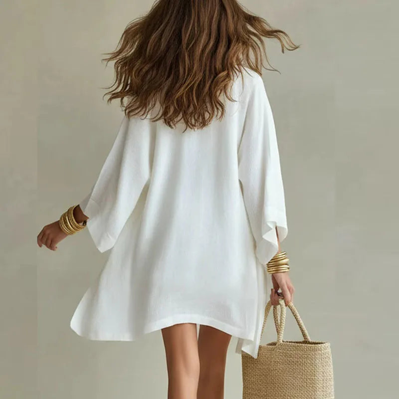 Relaxed Sleeveless Short Knotted Dropped Straight Set