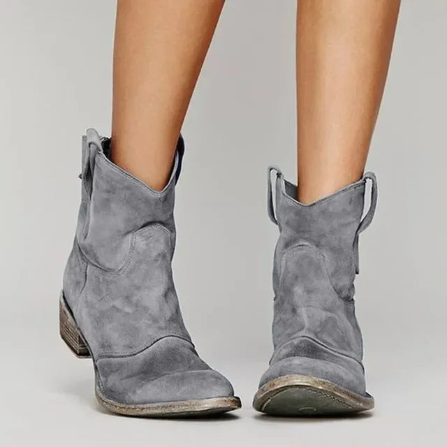 Pointed Toe Pull On Boots