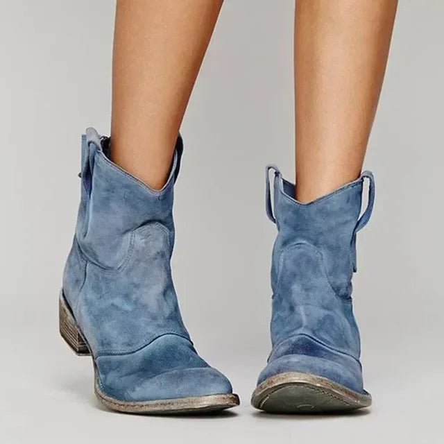 Pointed Toe Pull On Boots