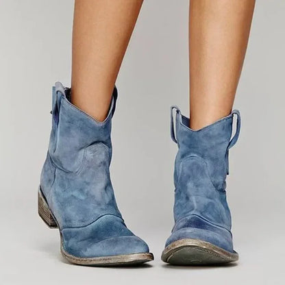 Pointed Toe Pull On Boots