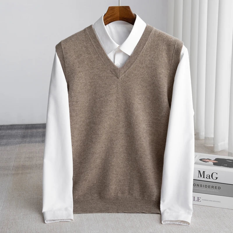 Framed Sleeveless Relaxed Dropped Hemmed Vest
