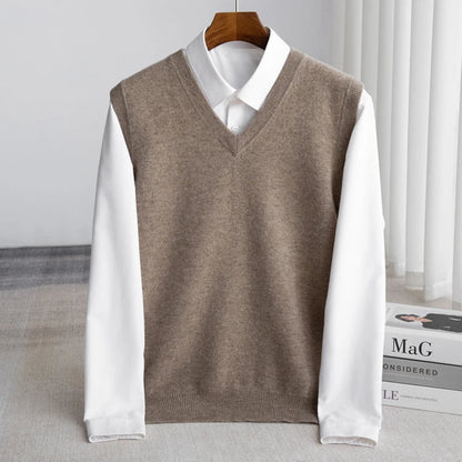Framed Sleeveless Relaxed Dropped Hemmed Vest