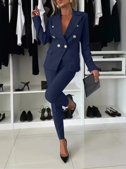 Double Notched Lapel Tapered Set