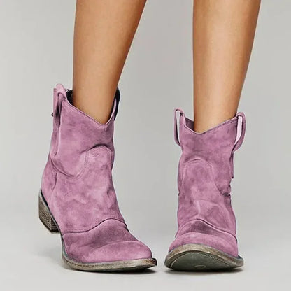 Pointed Toe Pull On Boots
