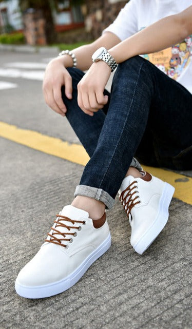 Men's Lace-Up Low-Top Canvas Sneakers