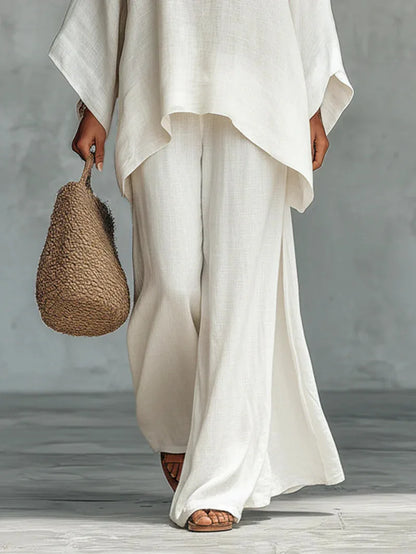 Oversized Asymmetrical Draped Wide Set