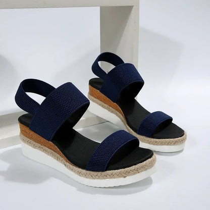 Crisscross Slingback Flatform Sandals