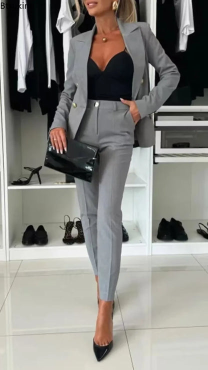 Double Notched Lapel Tapered Set