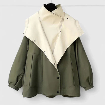 Women's Oversized Zip Front Lightweight Jacket with Hood