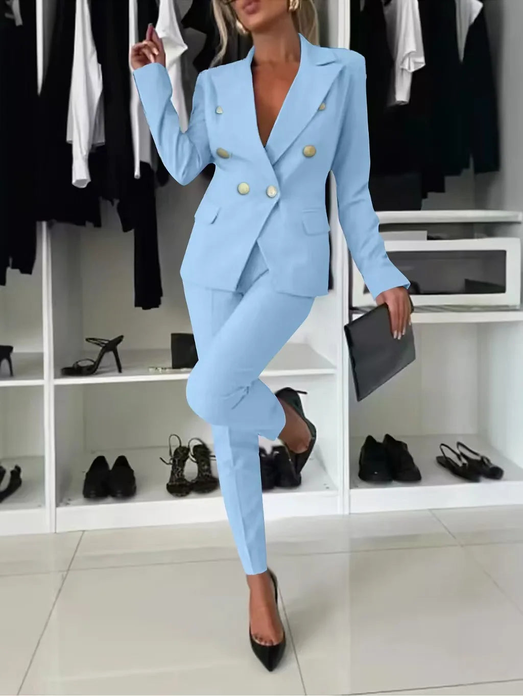 Double Notched Lapel Tapered Set