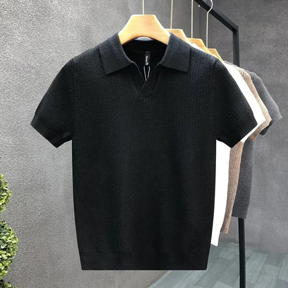 Patterned Straight Tapered Collared Shirt