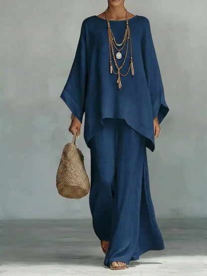 Oversized Asymmetrical Draped Wide Set