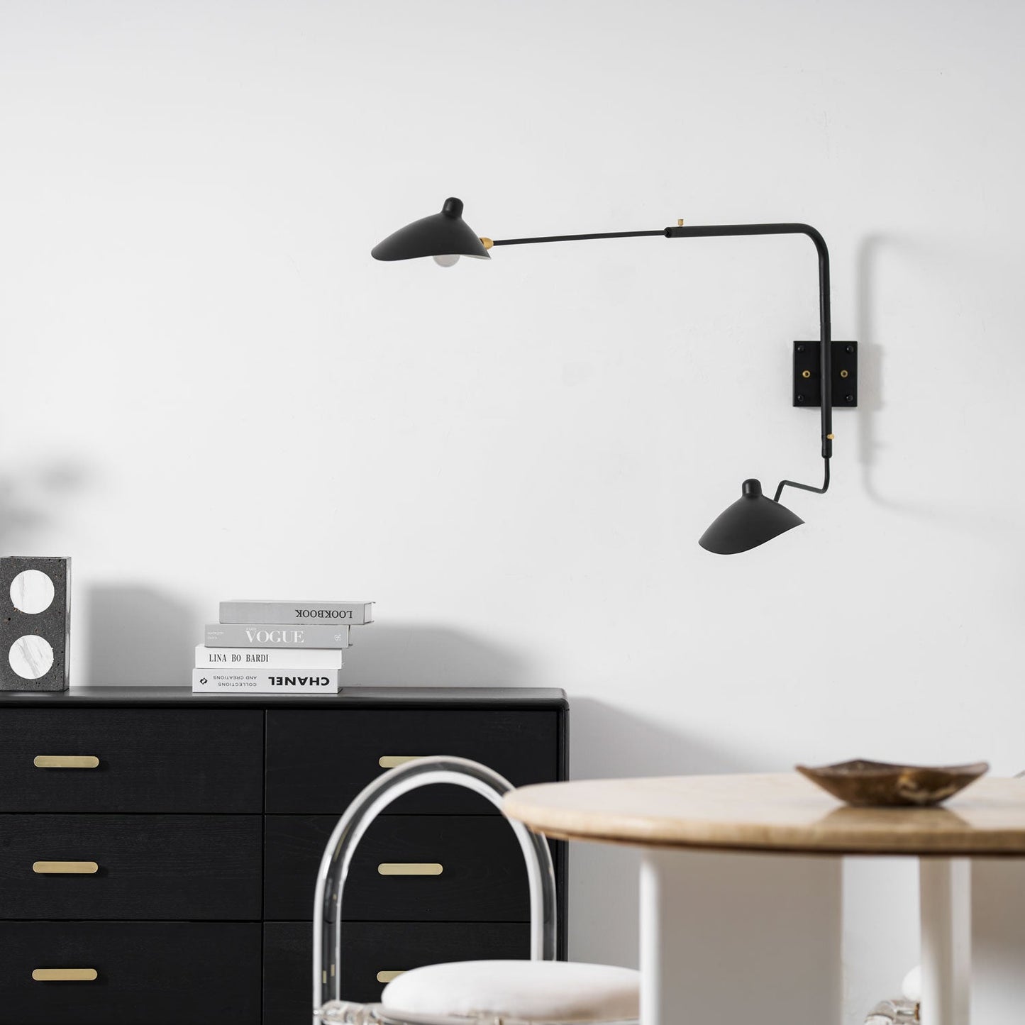 Adjustable Swing-Arm Wall Lamp