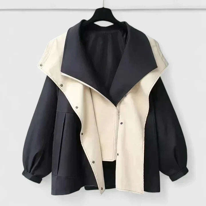 Women's Oversized Zip Front Lightweight Jacket with Hood