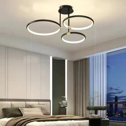 Overlapping Halo Ring Ceiling Light