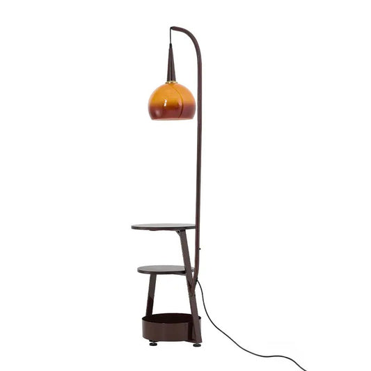 Standing Floor Lamp with Shelves