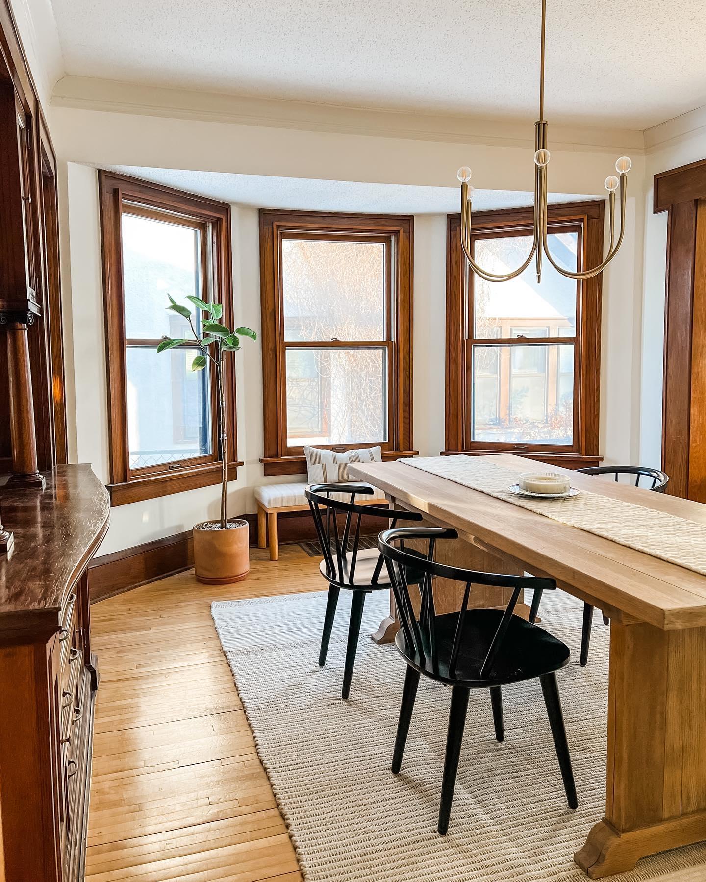 Brass Candle Style Chandelier with Curved Arms