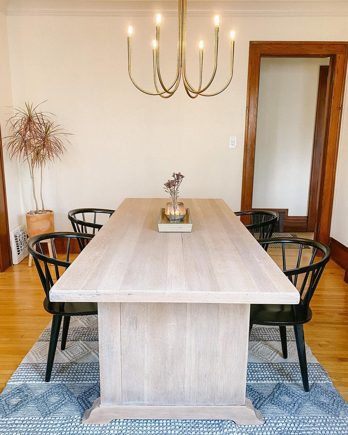 Brass Candle Style Chandelier with Curved Arms