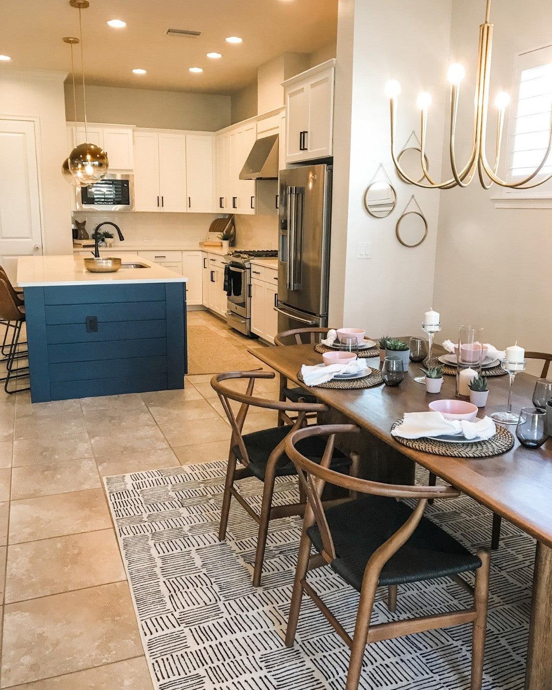 Brass Candle Style Chandelier with Curved Arms