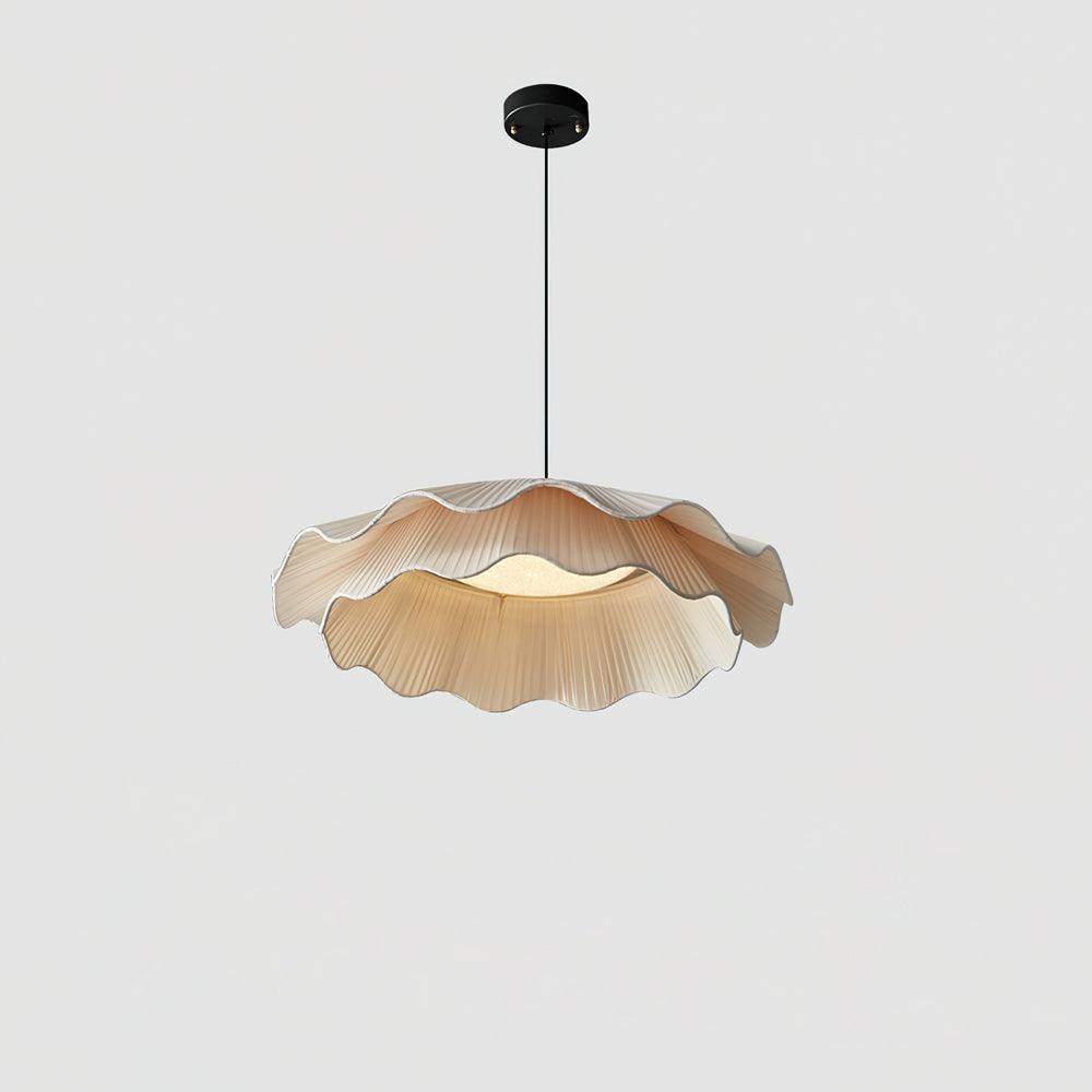Dual-Layer Scalloped Edge Pendant Light