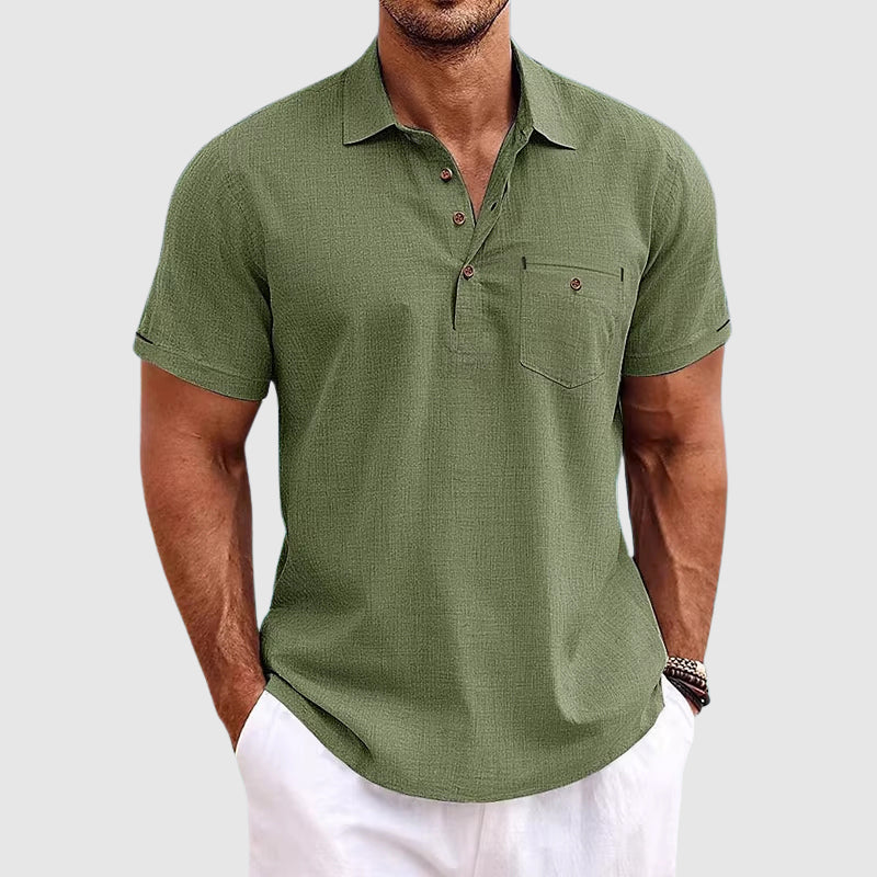 Collared Short Sleeve Shirt