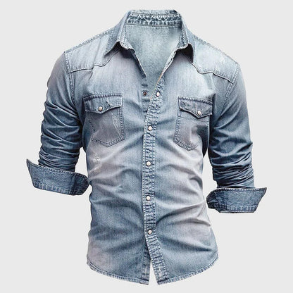 Faded Rugged Button-Down Shirt