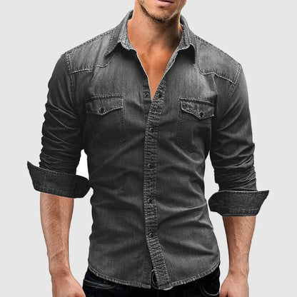 Faded Rugged Button-Down Shirt