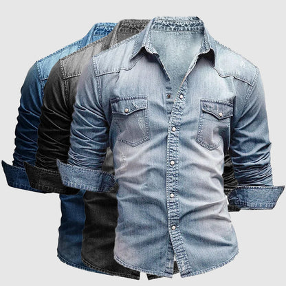 Faded Rugged Button-Down Shirt
