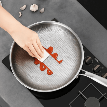 Honeycomb Pattern Frying Pan