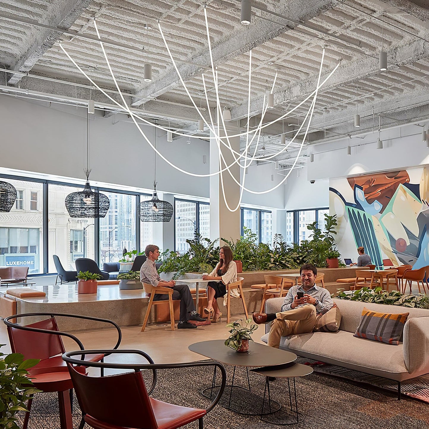 Flexible Linear Tube Pendant Light