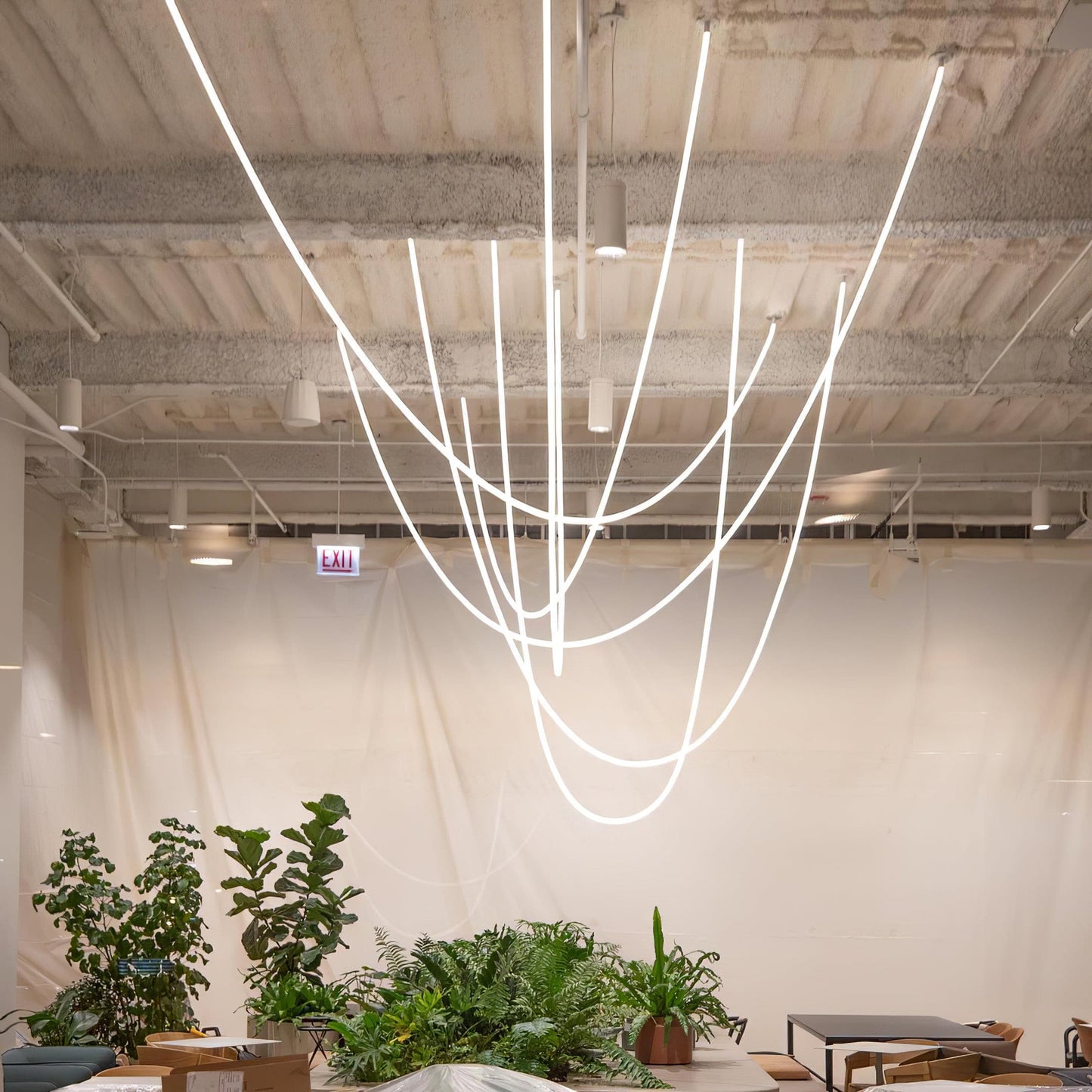 Flexible Linear Tube Pendant Light