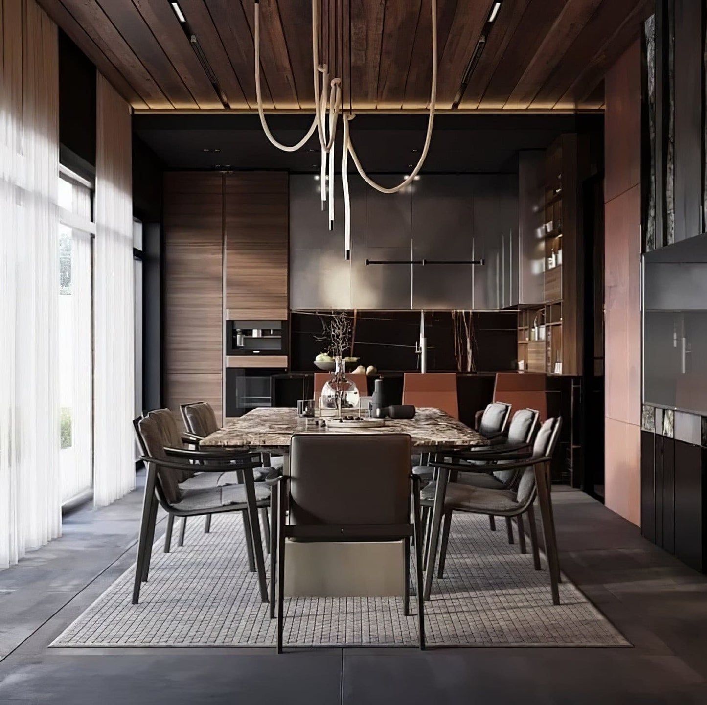 Flexible Linear Tube Pendant Light