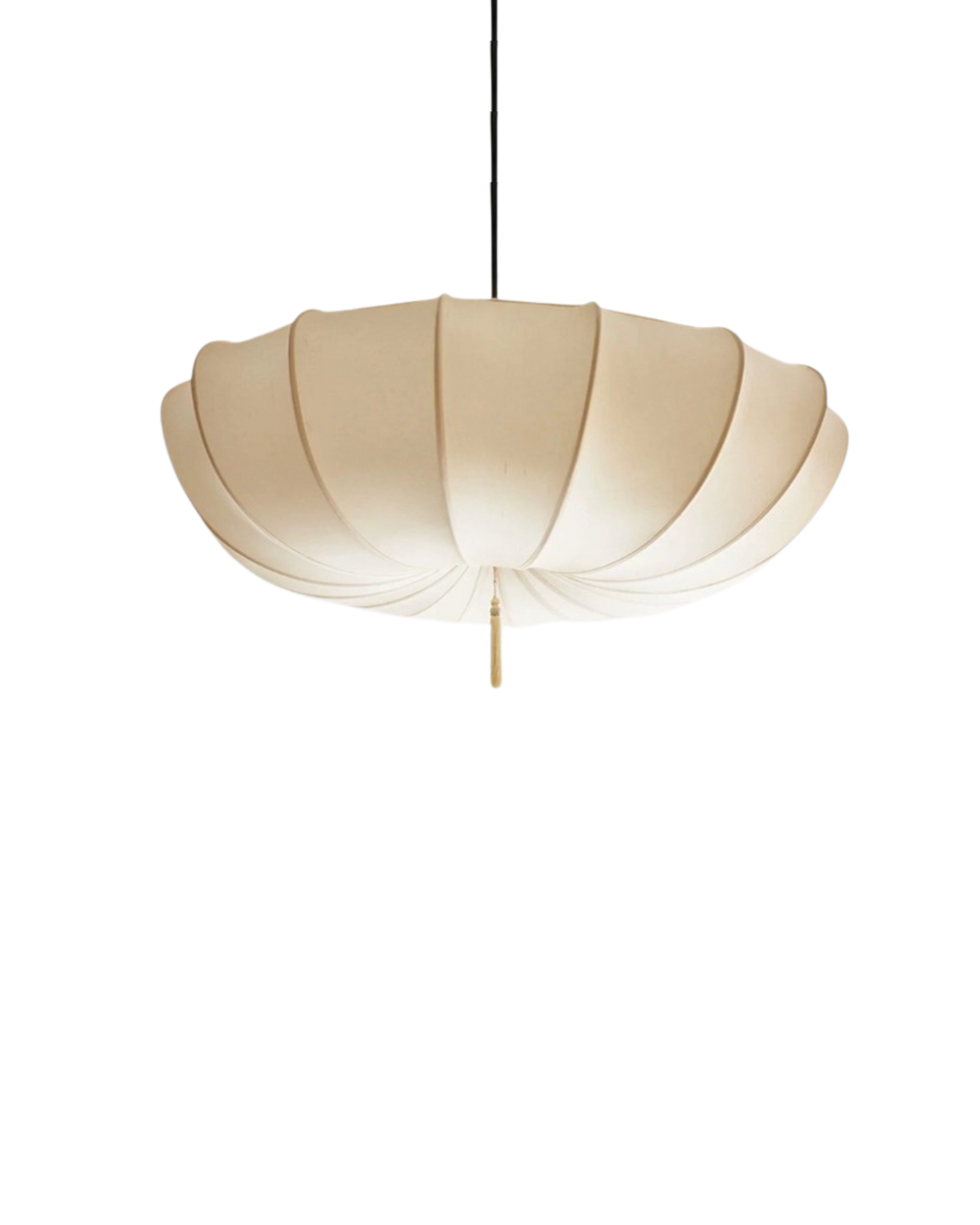 Scalloped Umbrella Silhouette Pendant Lamp