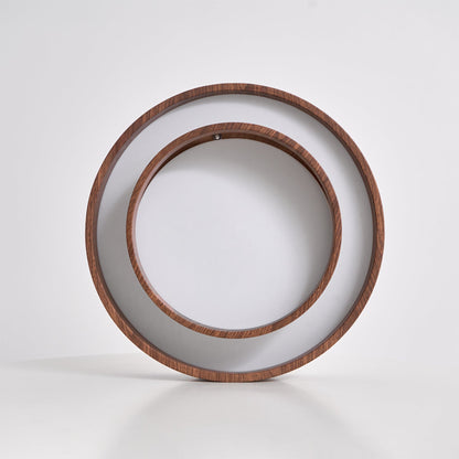 Dual Tiered Cylindrical Flush Mount Ceiling Light