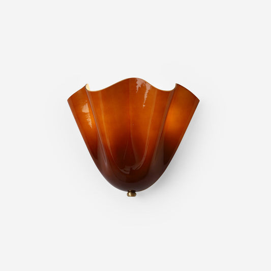 Indoor Wall Light with Petal Shaped Shade