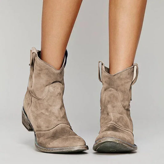 Pointed Toe Pull On Boots