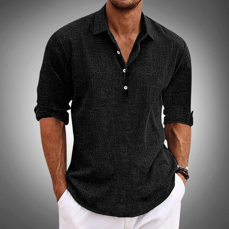 Buttoned Collared Men's Shirt