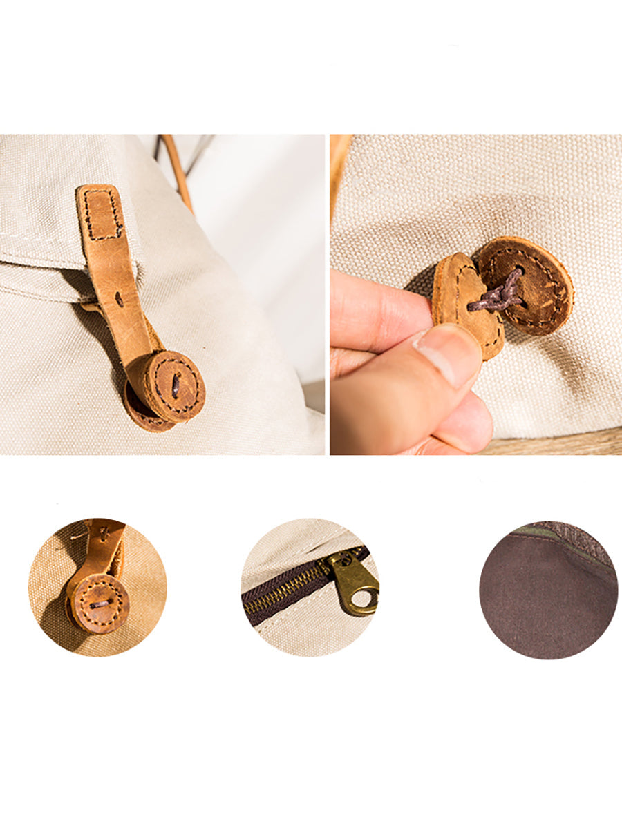 Asymmetrical Slouchy Folded Buttoned Adjustable Stitched Bag