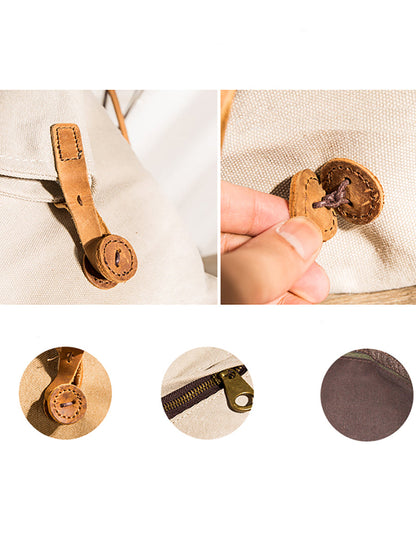 Asymmetrical Slouchy Folded Buttoned Adjustable Stitched Bag