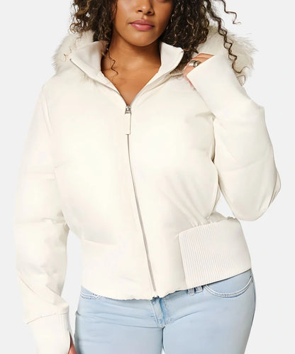 Hooded Quilted Puffer Jacket For Women