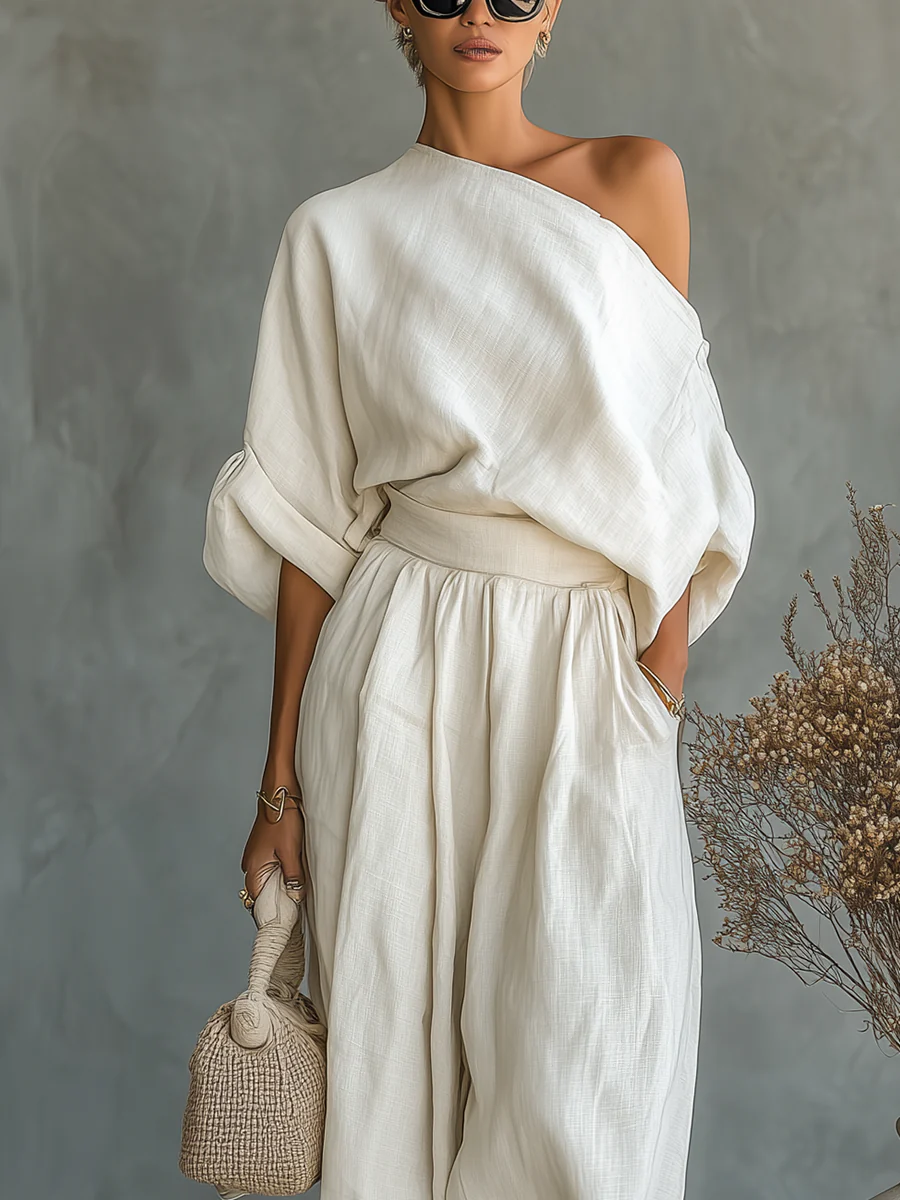 Off Shoulder Relaxed Fit Set